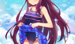 动漫女生泳装,动漫女生魅力绽放